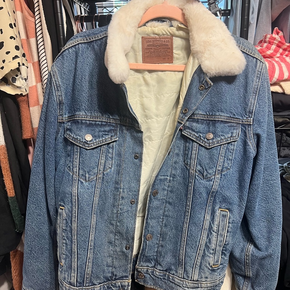 Levi's Premium Jacket with Brown Leather Patch